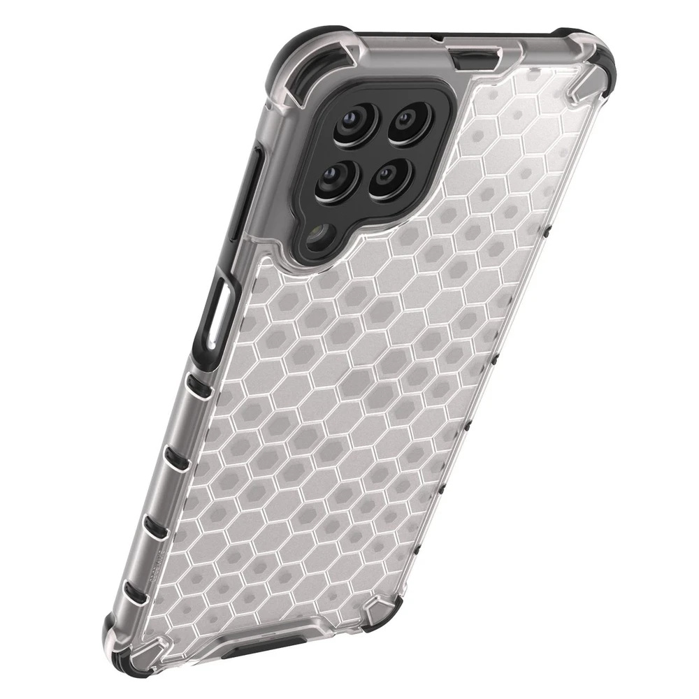 Hurtel Honeycomb dėklas skirtas Samsung Galaxy M53 5G, skaidrus