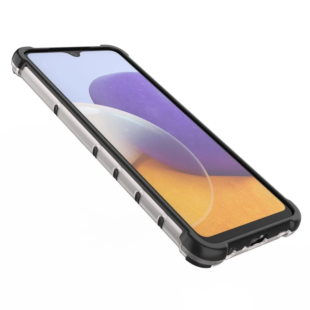 Hurtel Honeycomb dėklas skirtas Samsung Galaxy A22 4G, skaidrus