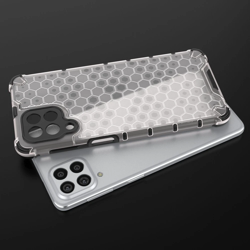 Hurtel Honeycomb dėklas skirtas Samsung Galaxy M53 5G, juodas