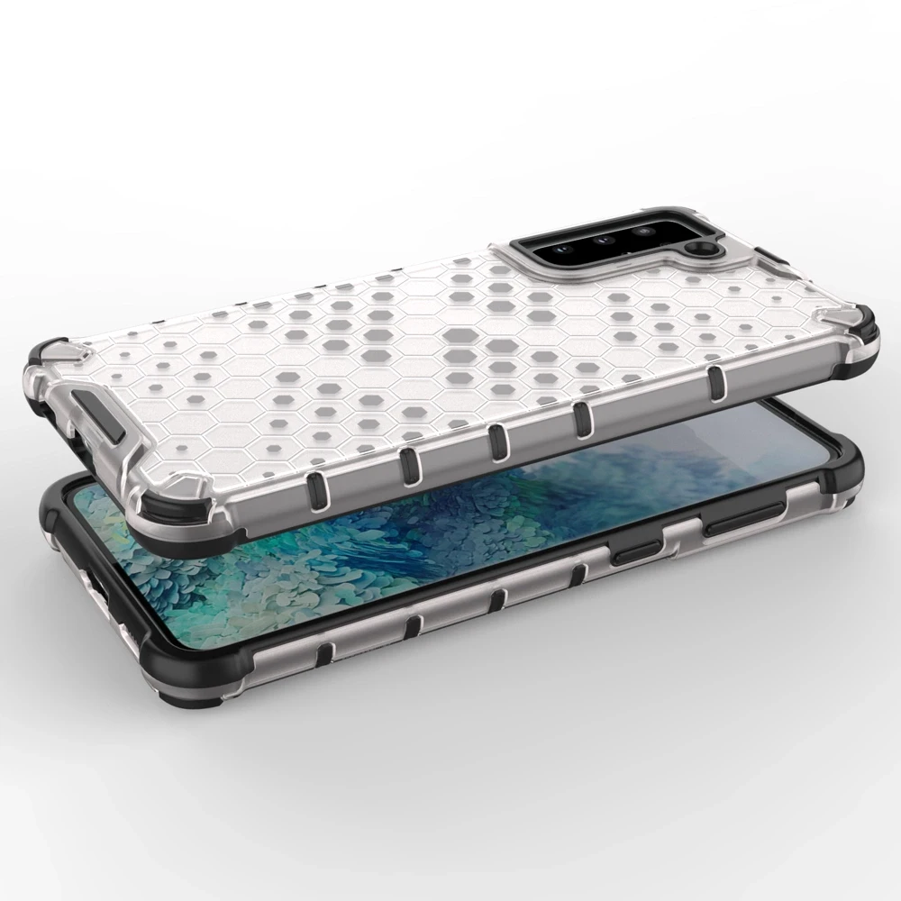 Hurtel Honeycomb dėklas skirtas Samsung Galaxy S22 + (S22 Plus), juodas