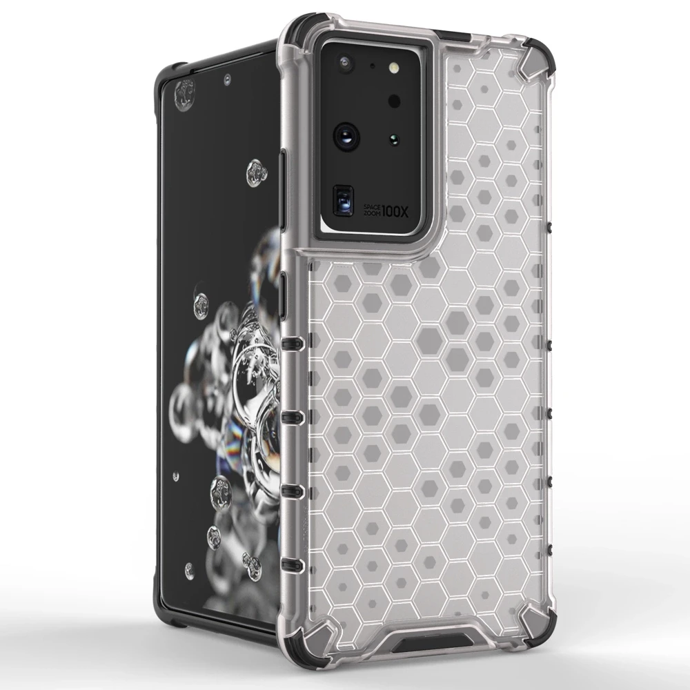 Hurtel Honeycomb dėklas skirtas Samsung Galaxy S22 Ultra, mėlynas