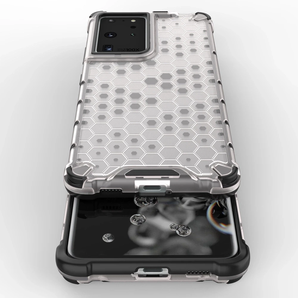Hurtel Honeycomb dėklas skirtas Samsung Galaxy S22 Ultra, mėlynas