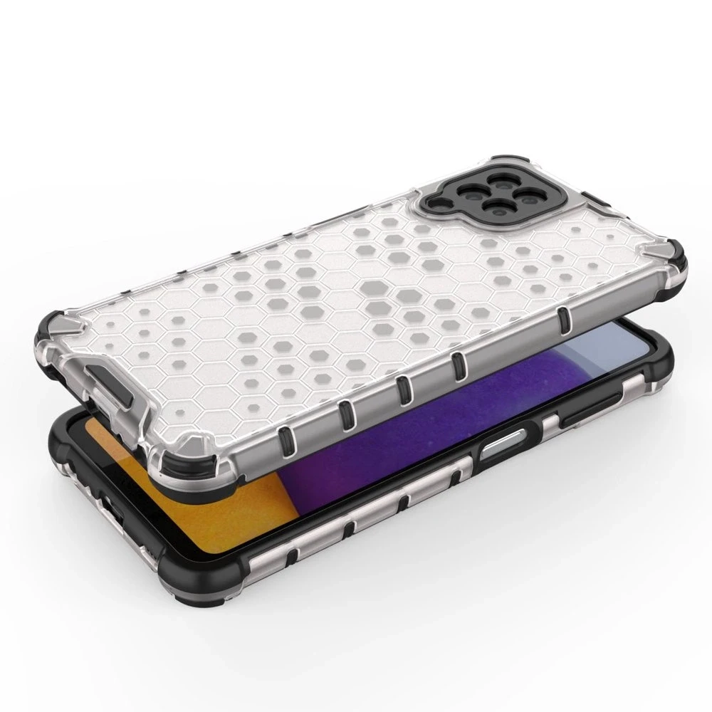 Hurtel Honeycomb dėklas skirtas Samsung Galaxy A22 4G, skaidrus