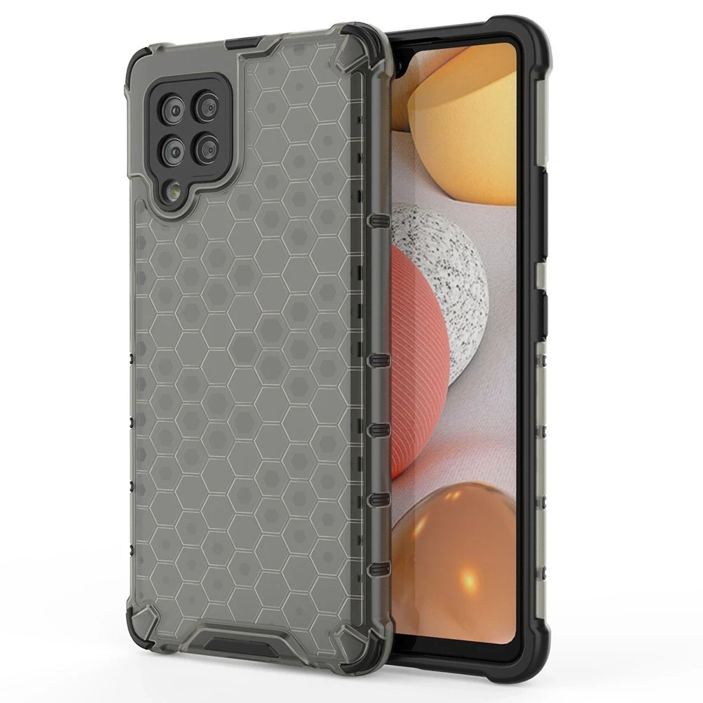 Hurtel Honeycomb dėklas skirtas Samsung Galaxy A42 5G, juodas