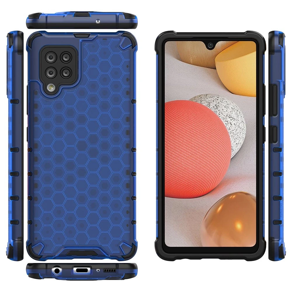 Hurtel Honeycomb dėklas skirtas Samsung Galaxy A42 5G, mėlynas