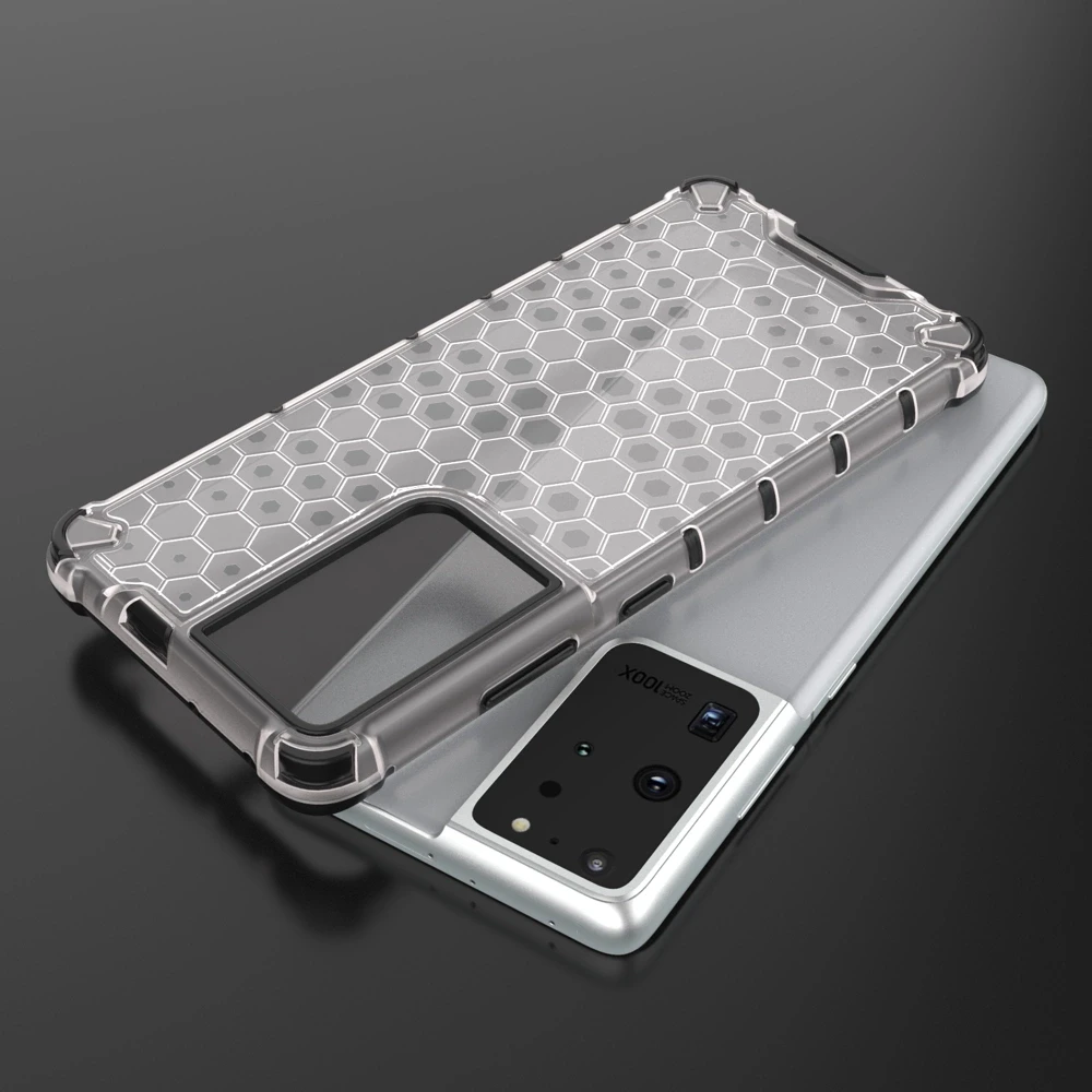 Hurtel Honeycomb dėklas skirtas Samsung Galaxy S22 Ultra, mėlynas