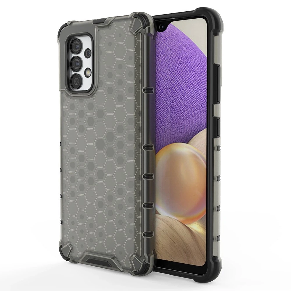 Hurtel Honeycomb dėklas skirtas Samsung Galaxy A03s (166.5), juodas