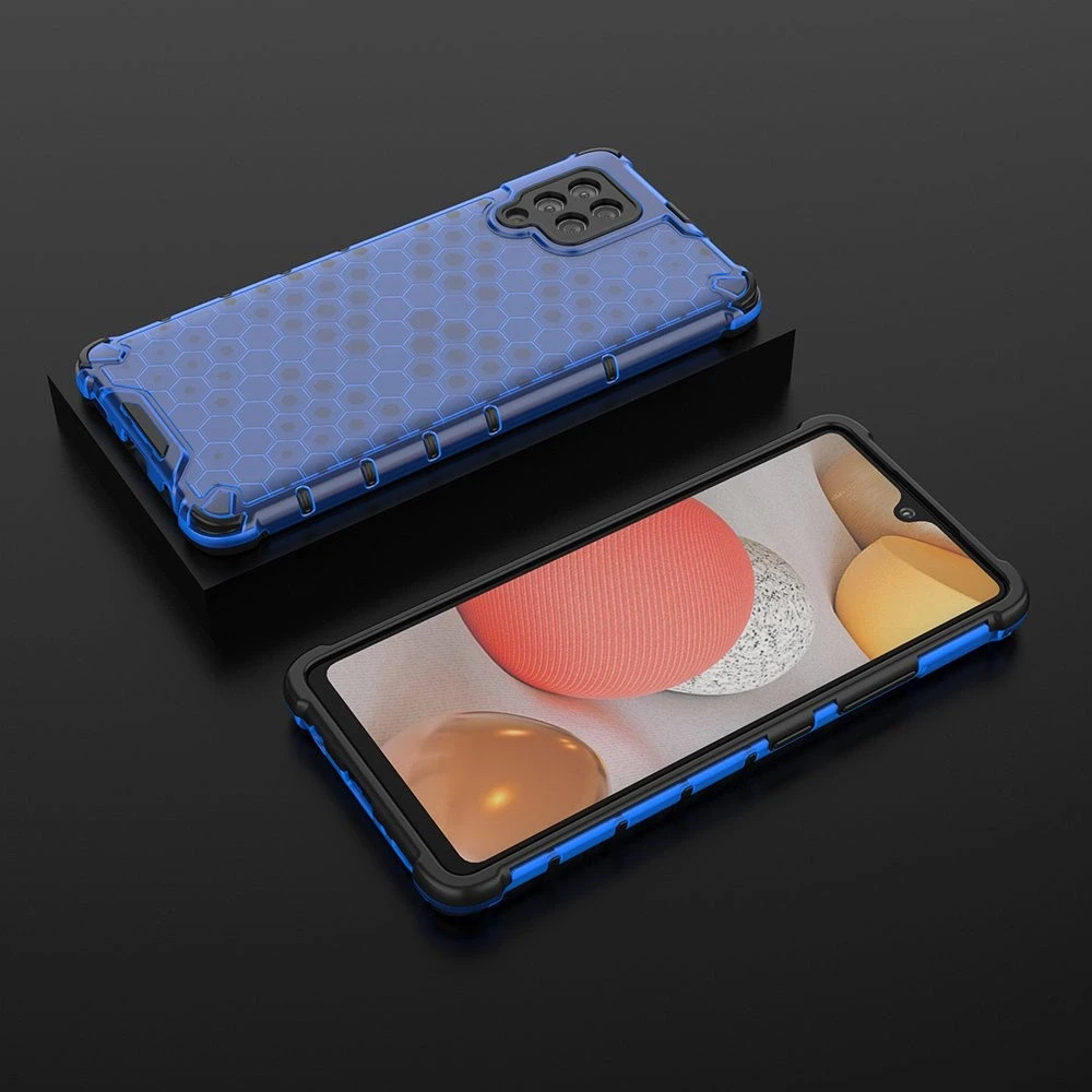 Hurtel Honeycomb dėklas skirtas Samsung Galaxy A42 5G, mėlynas