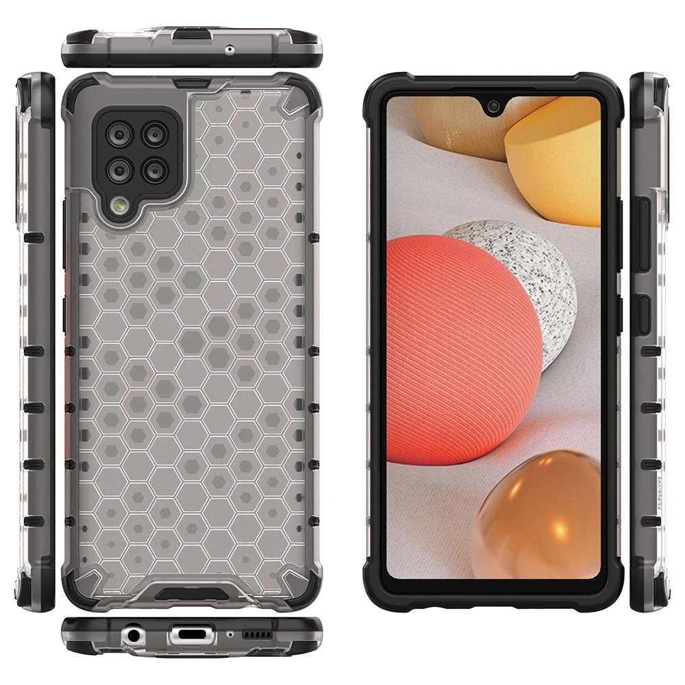 Hurtel Honeycomb dėklas skirtas Samsung Galaxy A42 5G, skaidrus