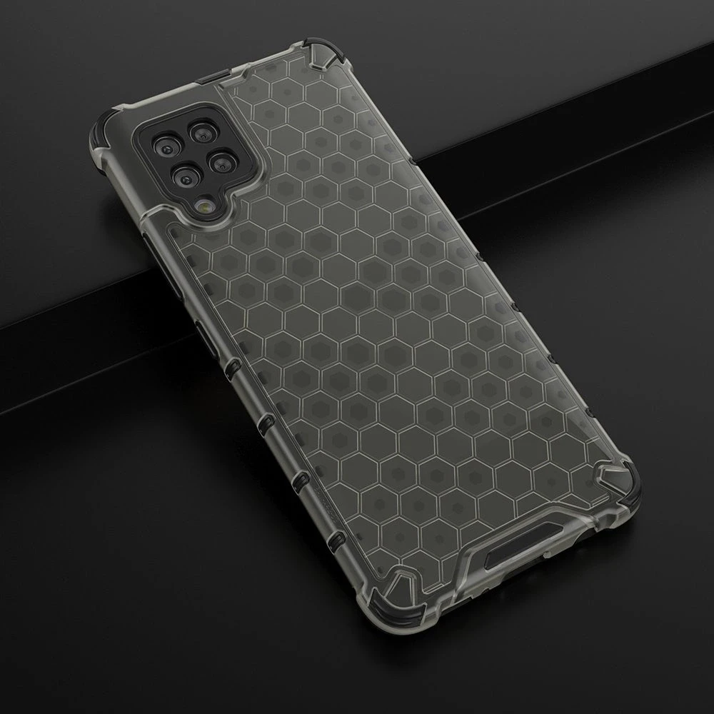 Hurtel Honeycomb dėklas skirtas Samsung Galaxy A42 5G, juodas