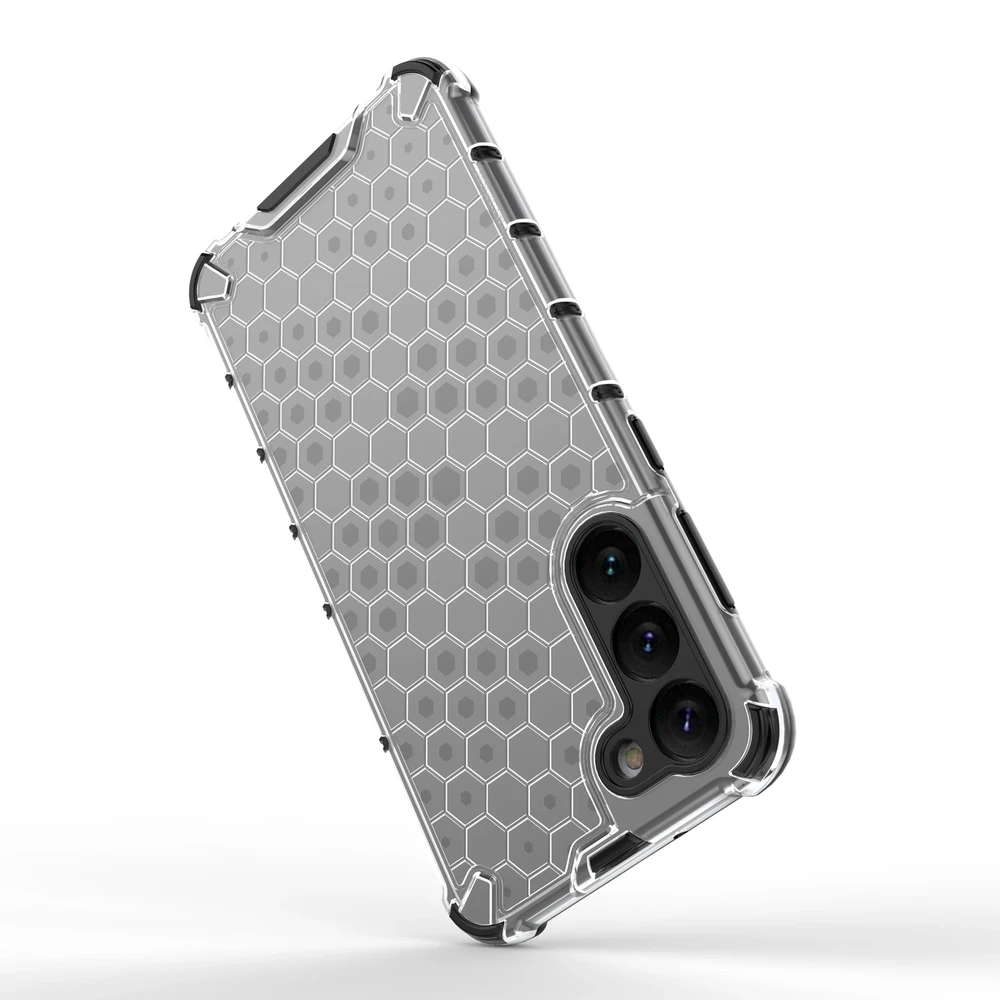 Hurtel Honeycomb dėklas skirtas Samsung Galaxy S23 +, skaidrus