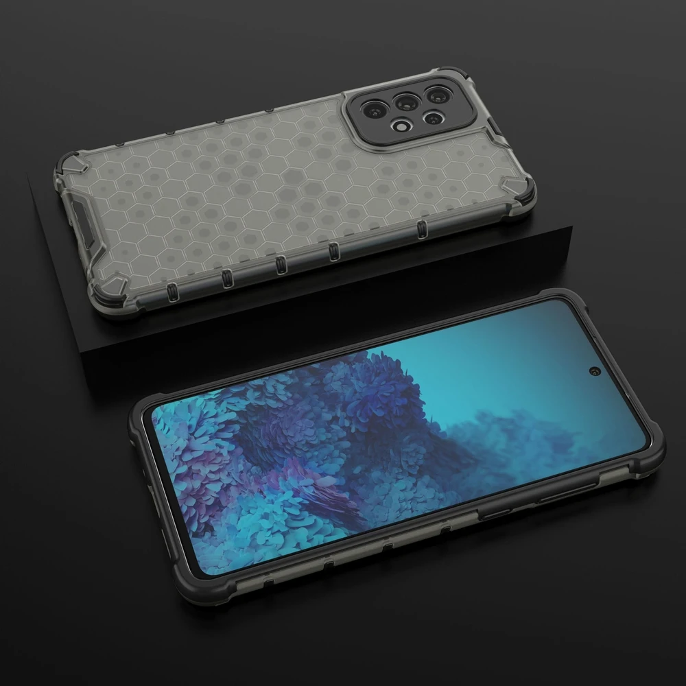 Hurtel Honeycomb dėklas skirtas Samsung Galaxy A73, juodas