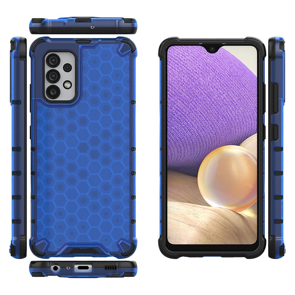 Hurtel Honeycomb dėklas skirtas Samsung Galaxy A03s (166.5), mėlynas
