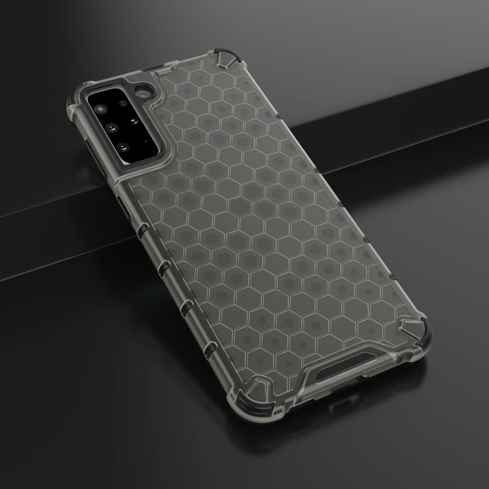 Hurtel Honeycomb dėklas skirtas Samsung Galaxy S22 + (S22 Plus), juodas