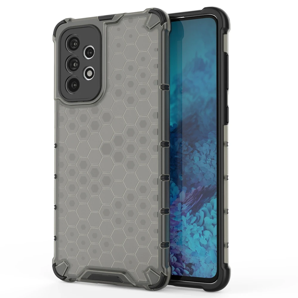 Hurtel Honeycomb dėklas skirtas Samsung Galaxy A73, juodas