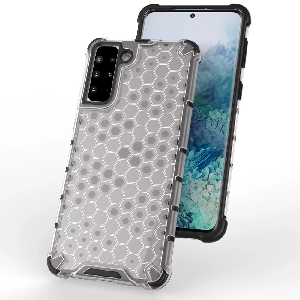 Hurtel Honeycomb dėklas skirtas Samsung Galaxy S22 + (S22 Plus), juodas