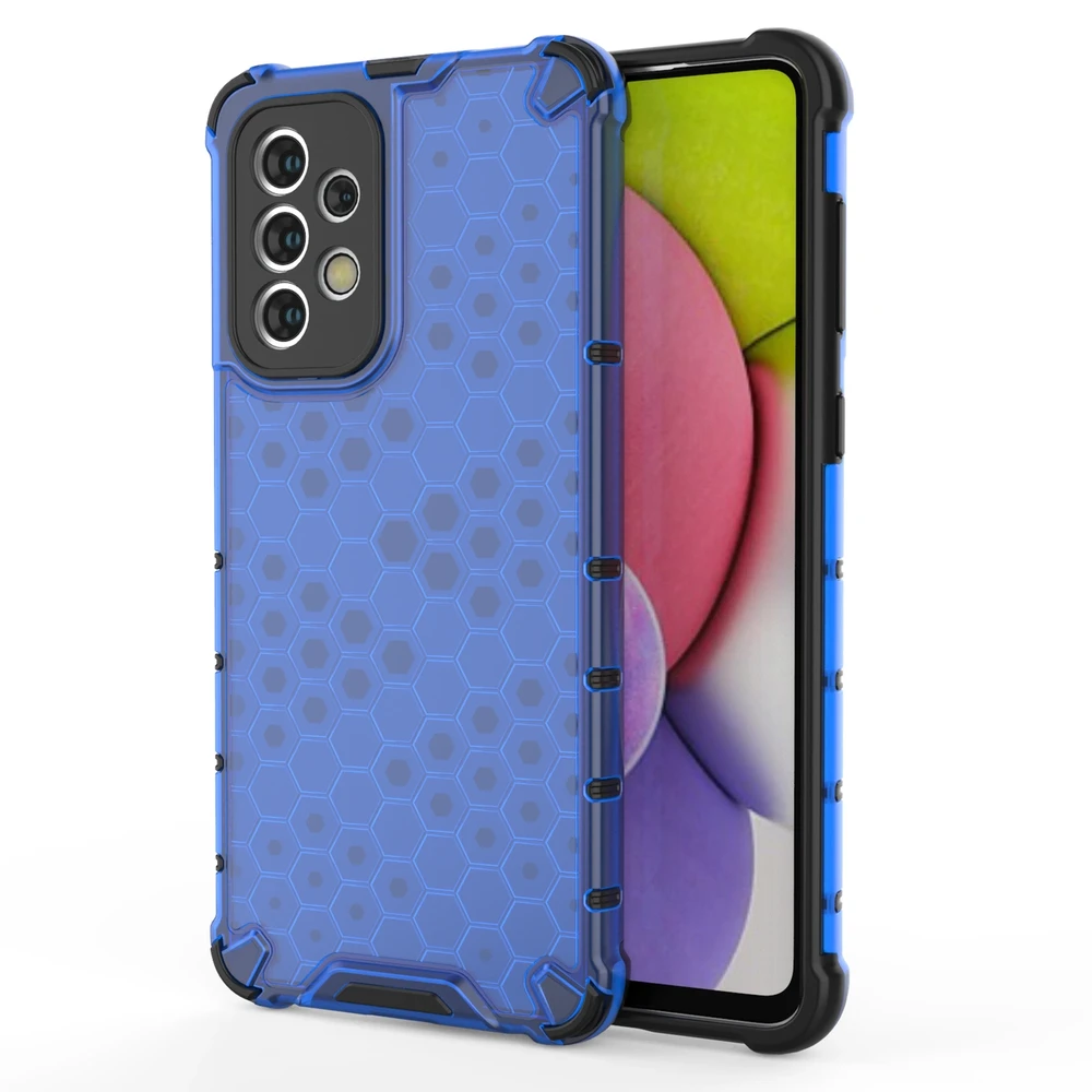 Hurtel Honeycomb dėklas skirtas Samsung Galaxy A33 5G, mėlynas