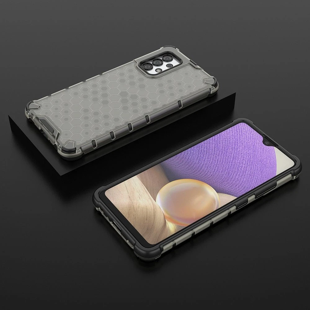 Hurtel Honeycomb dėklas skirtas Samsung Galaxy A03s (166.5), juodas
