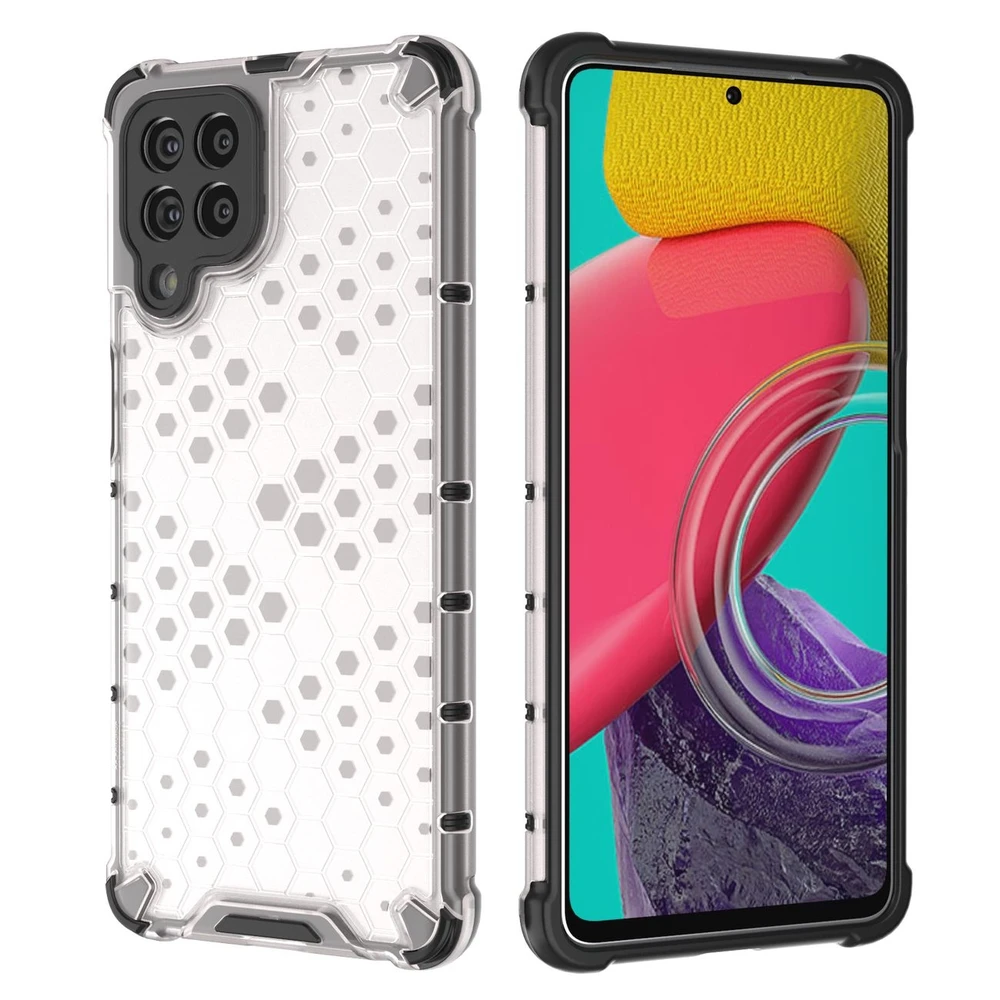 Hurtel Honeycomb dėklas skirtas Samsung Galaxy M53 5G, juodas
