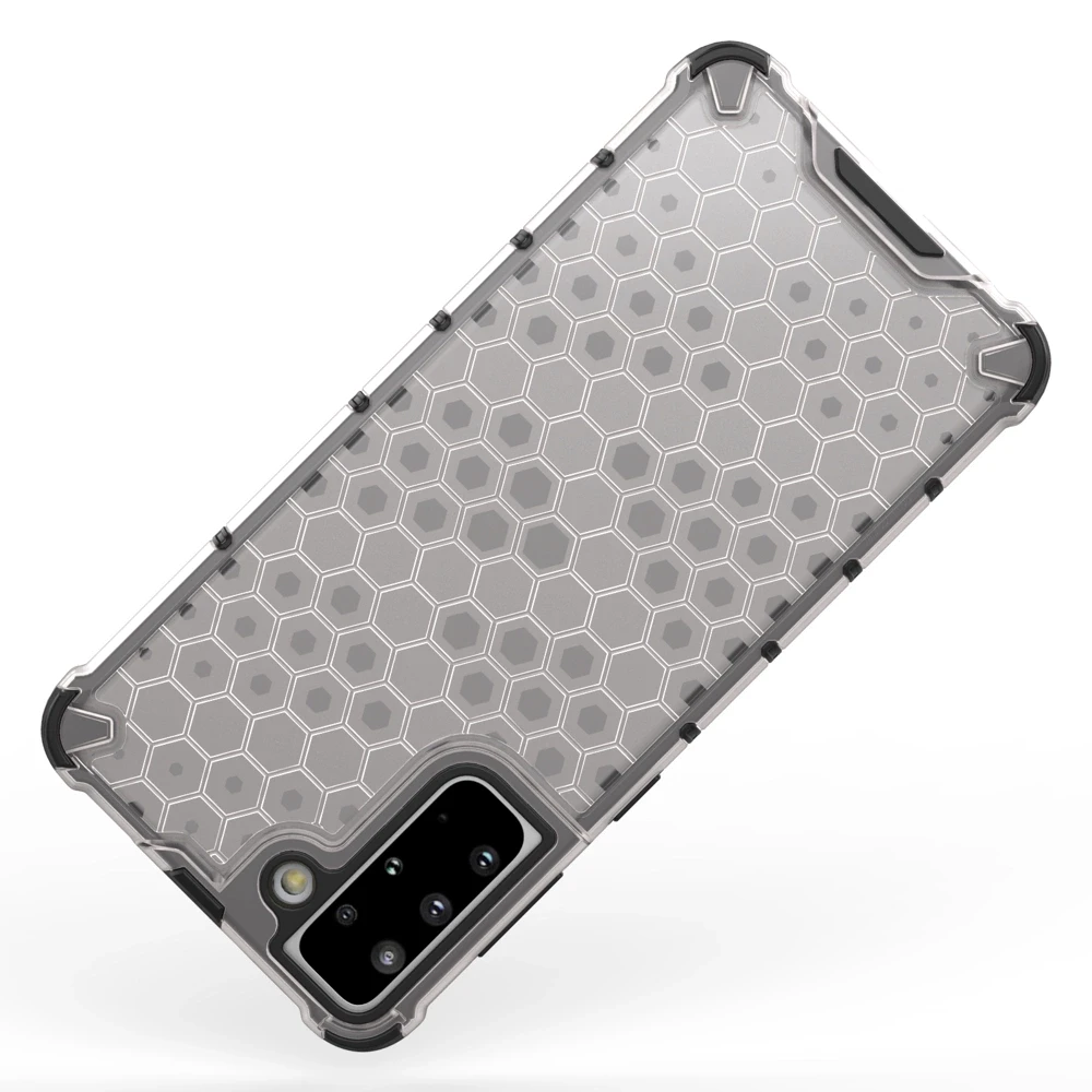 Hurtel Honeycomb dėklas skirtas Samsung Galaxy S22 + (S22 Plus), skaidrus