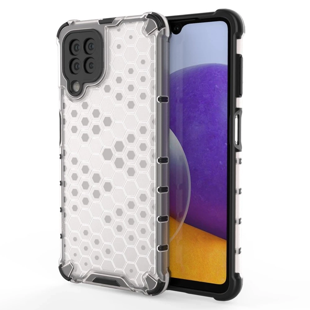Hurtel Honeycomb dėklas skirtas Samsung Galaxy A22 4G, skaidrus