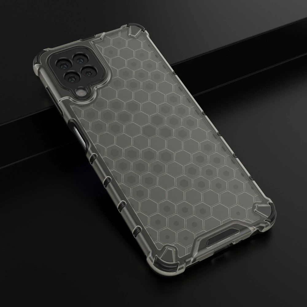 Hurtel Honeycomb dėklas skirtas Samsung Galaxy A22 4G, juodas