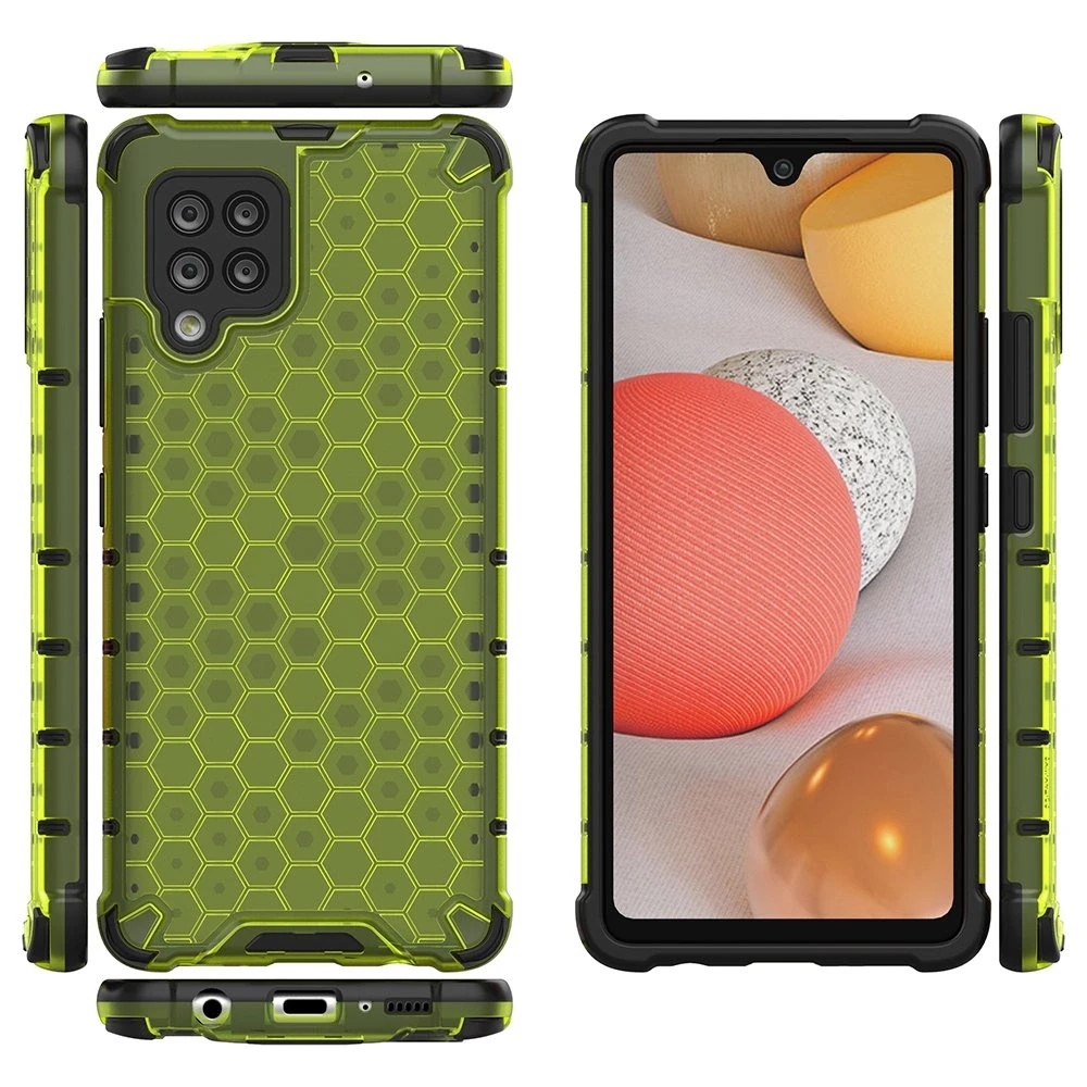 Hurtel Honeycomb dėklas skirtas Samsung Galaxy A42 5G, žalias