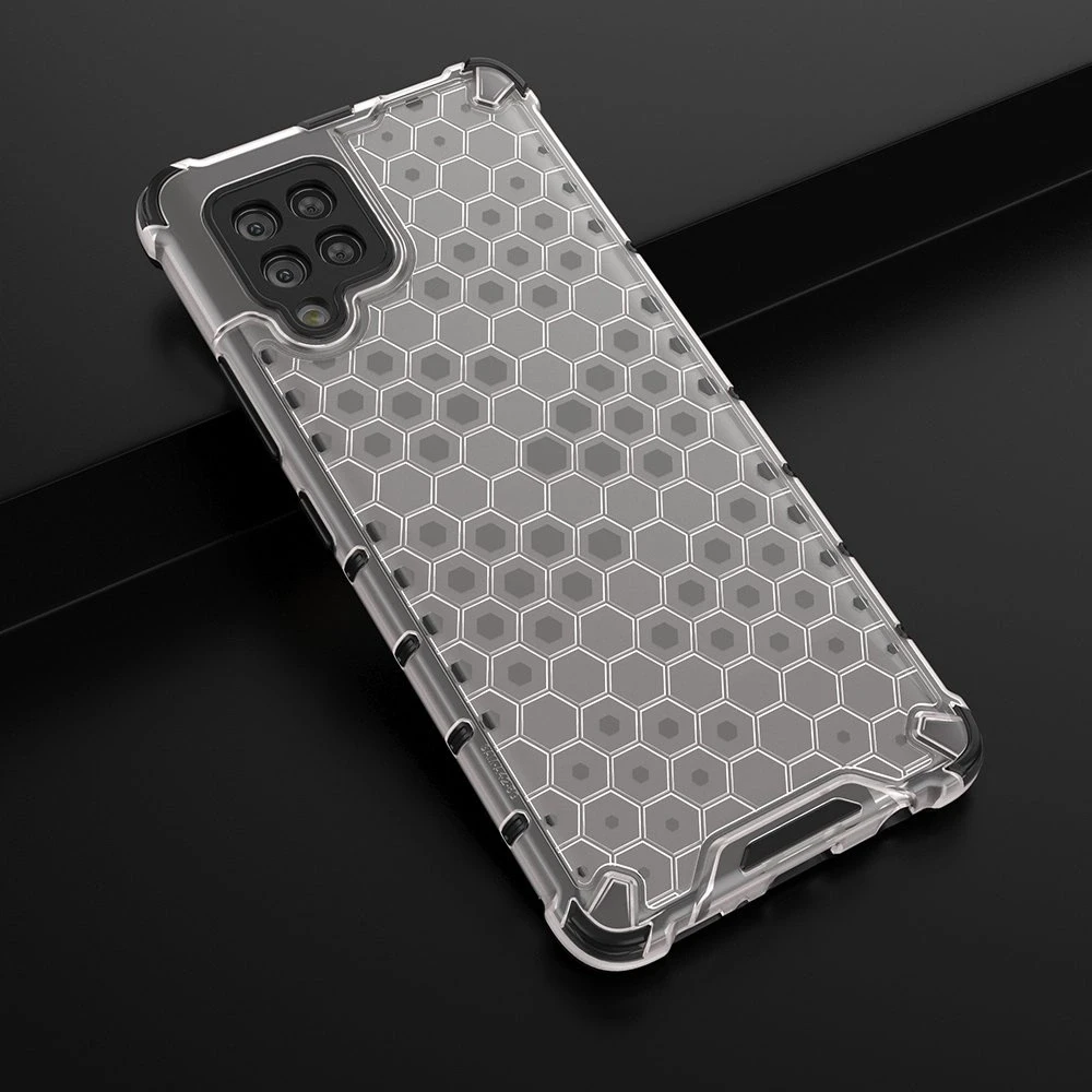 Hurtel Honeycomb dėklas skirtas Samsung Galaxy A42 5G, skaidrus