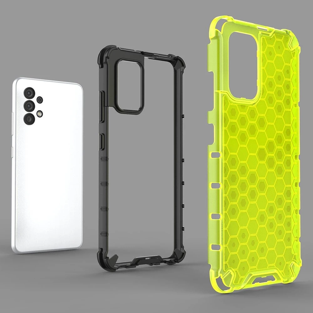 Hurtel Honeycomb dėklas skirtas Samsung Galaxy A03s (166.5), juodas