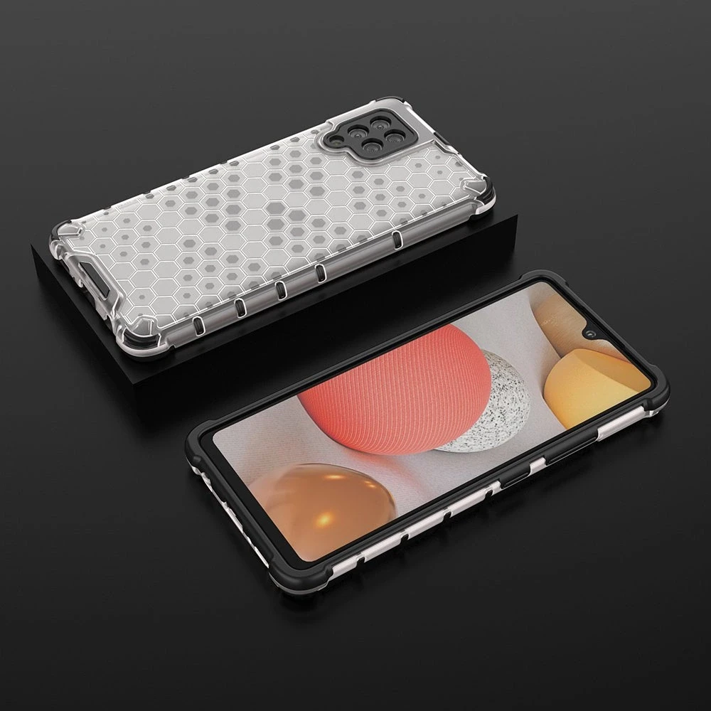 Hurtel Honeycomb dėklas skirtas Samsung Galaxy A42 5G, skaidrus