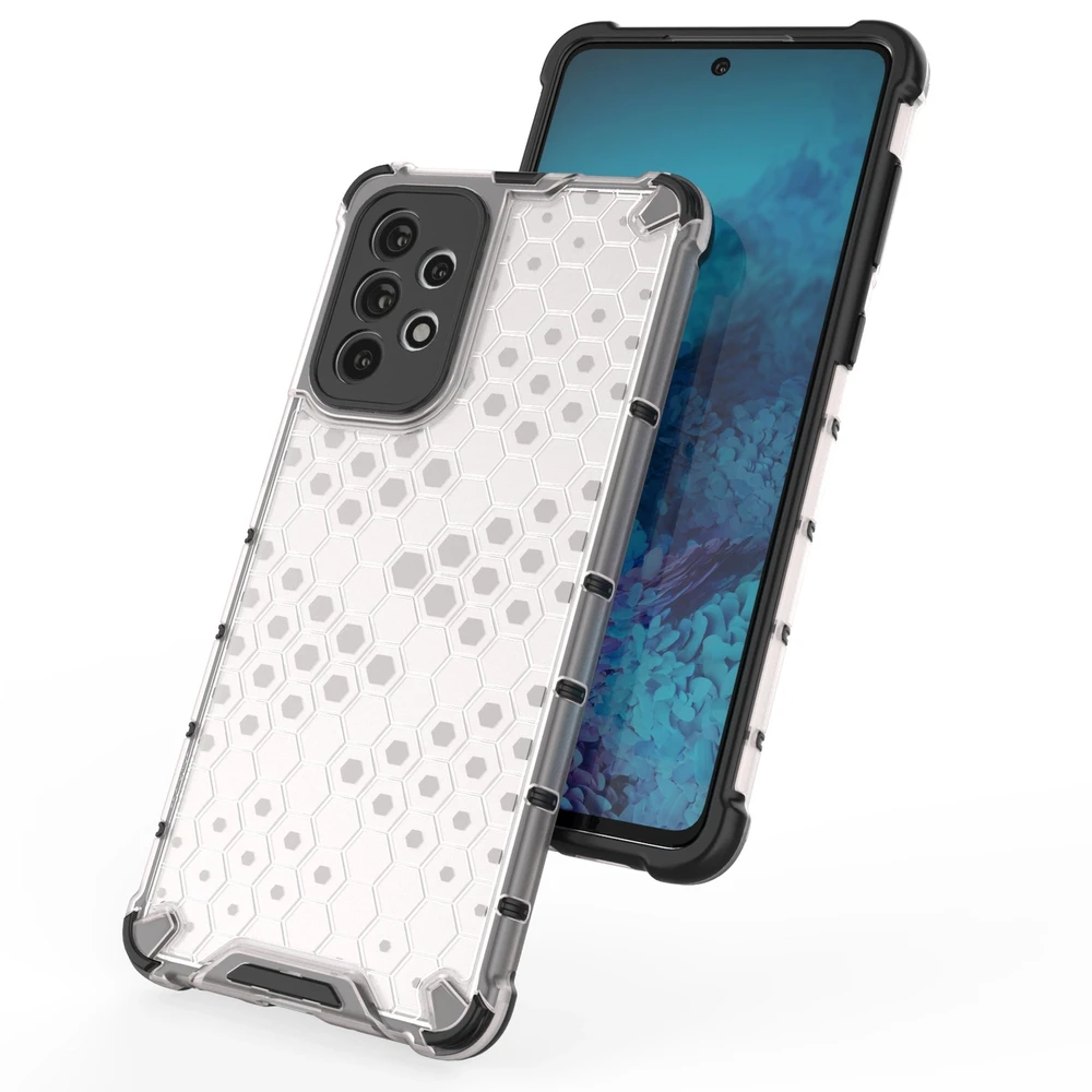 Hurtel Honeycomb dėklas skirtas Samsung Galaxy A73, juodas
