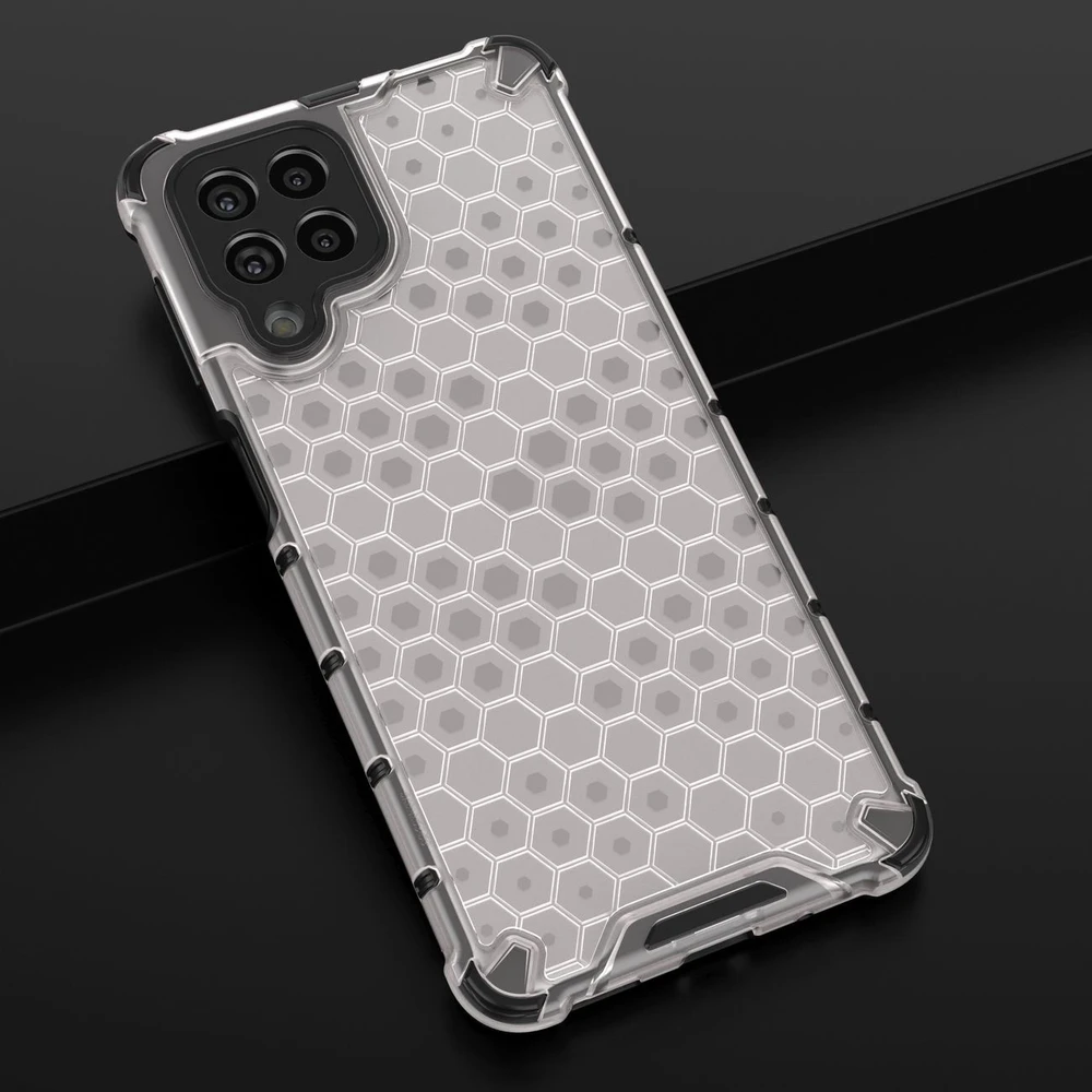 Hurtel Honeycomb dėklas skirtas Samsung Galaxy M53 5G, skaidrus