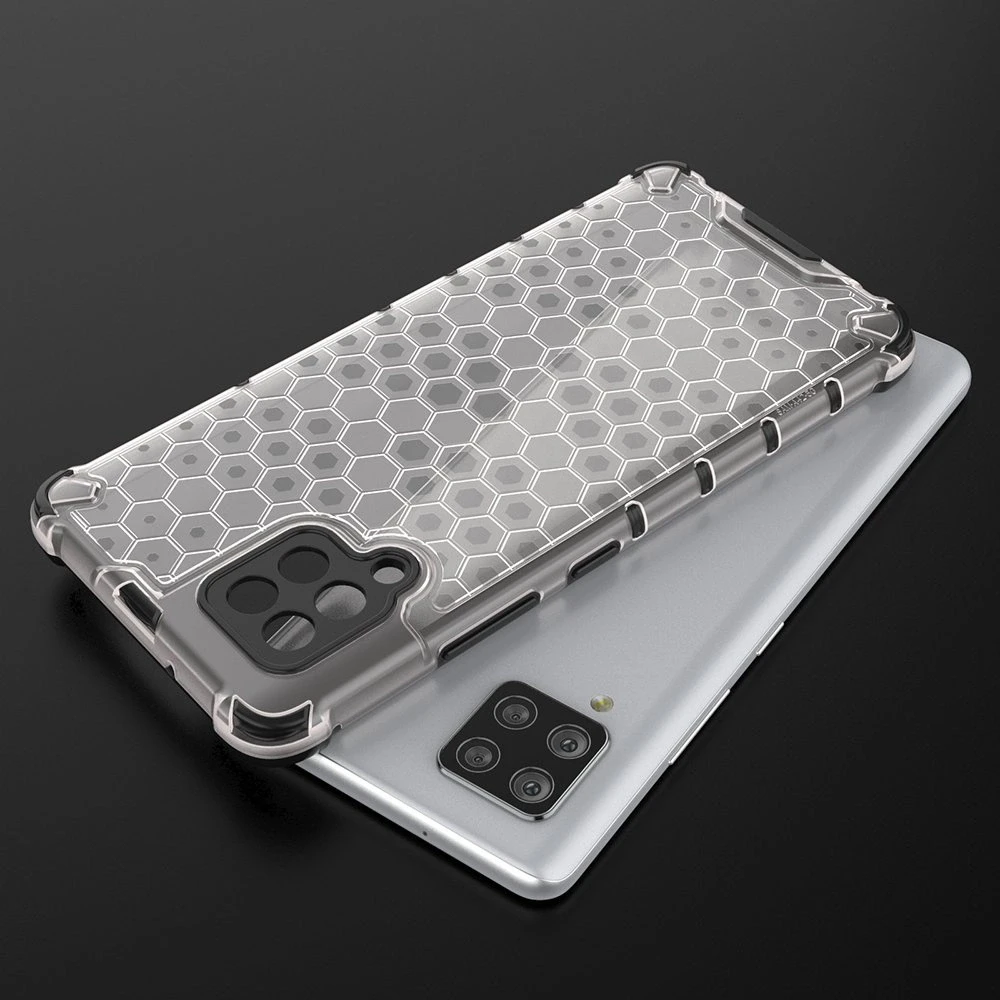 Hurtel Honeycomb dėklas skirtas Samsung Galaxy A42 5G, skaidrus