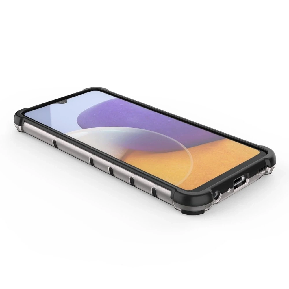 Hurtel Honeycomb dėklas skirtas Samsung Galaxy A22 4G, raudonas