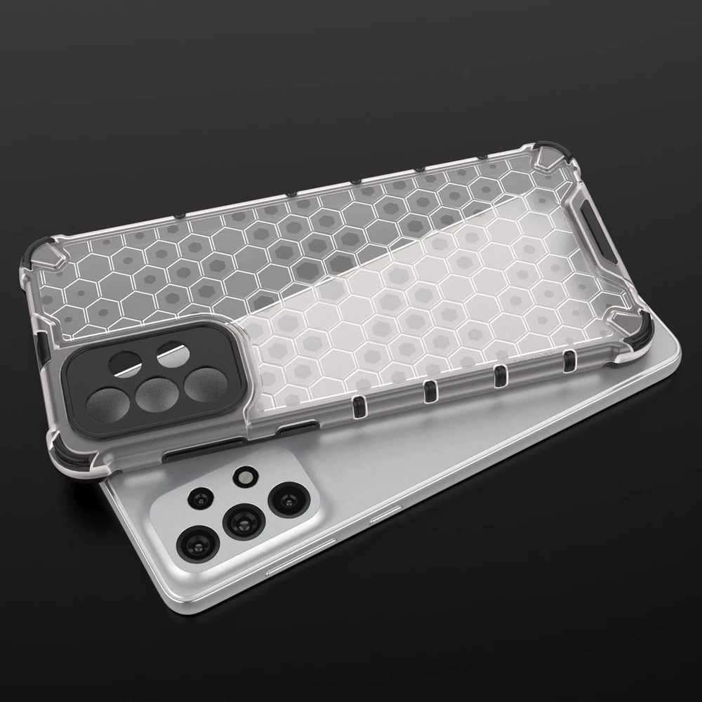 Hurtel Honeycomb dėklas skirtas Samsung Galaxy A73, juodas