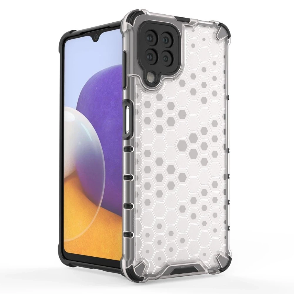 Hurtel Honeycomb dėklas skirtas Samsung Galaxy A22 4G, mėlynas