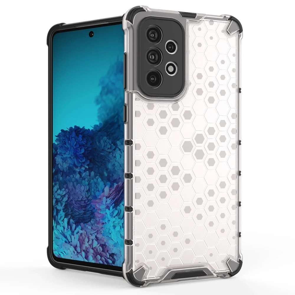 Hurtel Honeycomb dėklas skirtas Samsung Galaxy A73, juodas