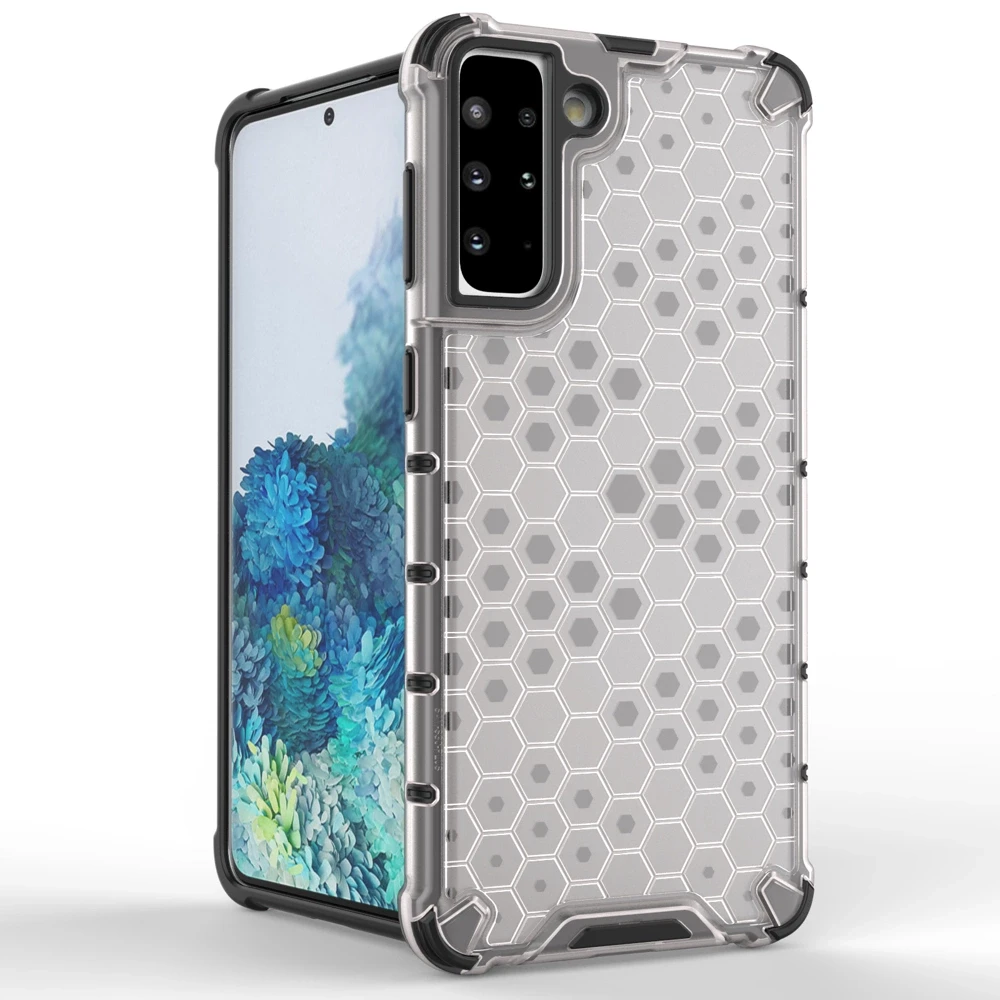 Hurtel Honeycomb dėklas skirtas Samsung Galaxy S21+ 5G (S21 Plus 5G), mėlynas