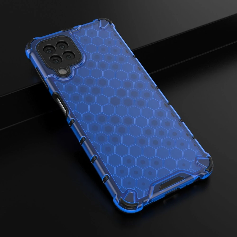Hurtel Honeycomb dėklas skirtas Samsung Galaxy A22 4G, mėlynas