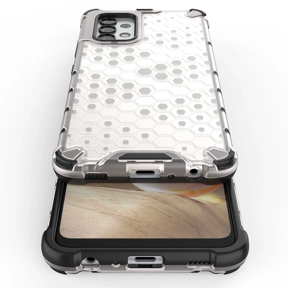 Hurtel Honeycomb dėklas skirtas Samsung Galaxy A13 5G, skaidrus