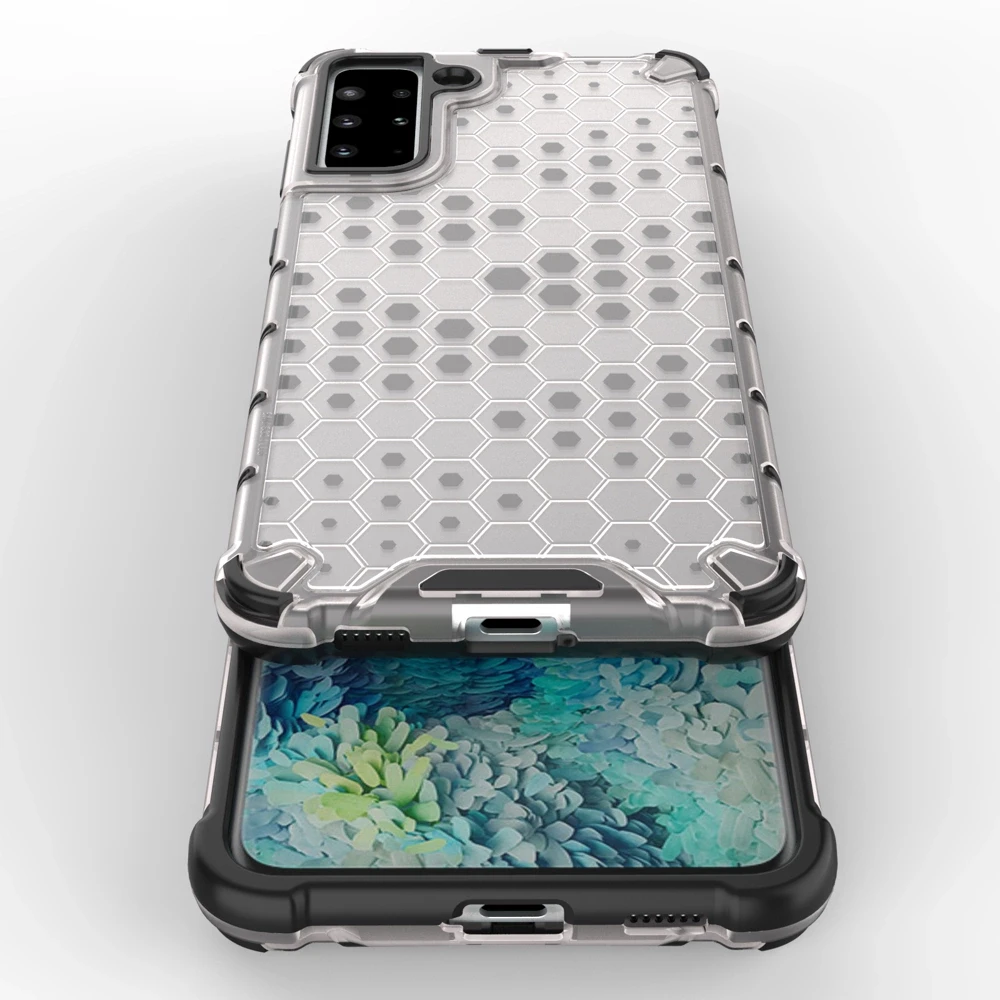 Hurtel Honeycomb dėklas skirtas Samsung Galaxy S22 + (S22 Plus), juodas