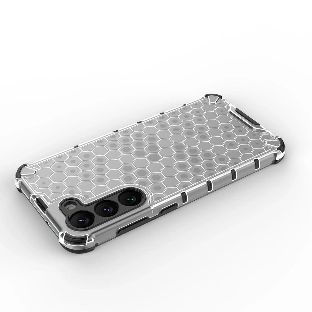 Hurtel Honeycomb dėklas skirtas Samsung Galaxy S23 +, skaidrus