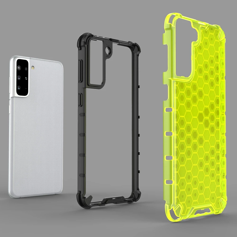 Hurtel Honeycomb dėklas skirtas Samsung Galaxy S22 + (S22 Plus), mėlynas