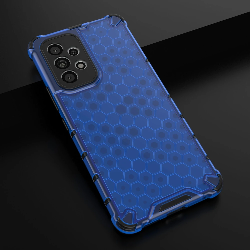 Hurtel Honeycomb dėklas skirtas Samsung Galaxy A73, mėlynas