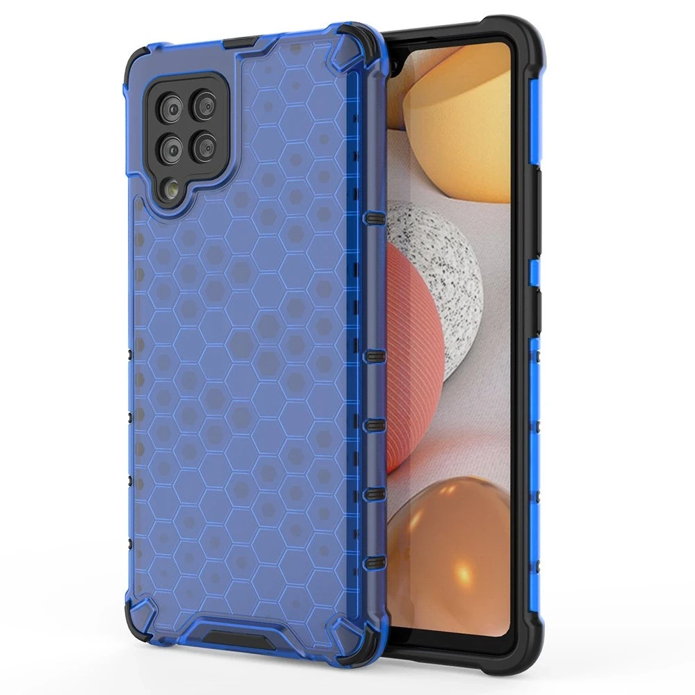 Hurtel Honeycomb dėklas skirtas Samsung Galaxy A42 5G, mėlynas