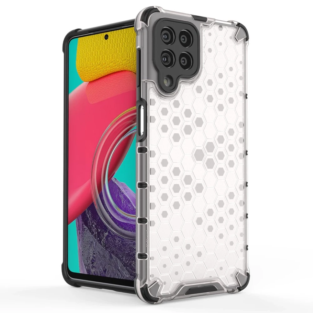 Hurtel Honeycomb dėklas skirtas Samsung Galaxy M53 5G, juodas