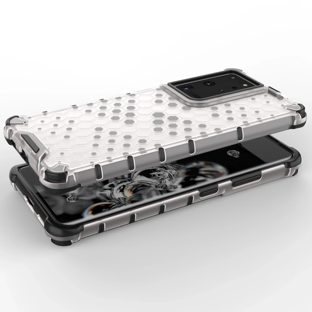 Hurtel Honeycomb dėklas skirtas Samsung Galaxy S22 Ultra, mėlynas