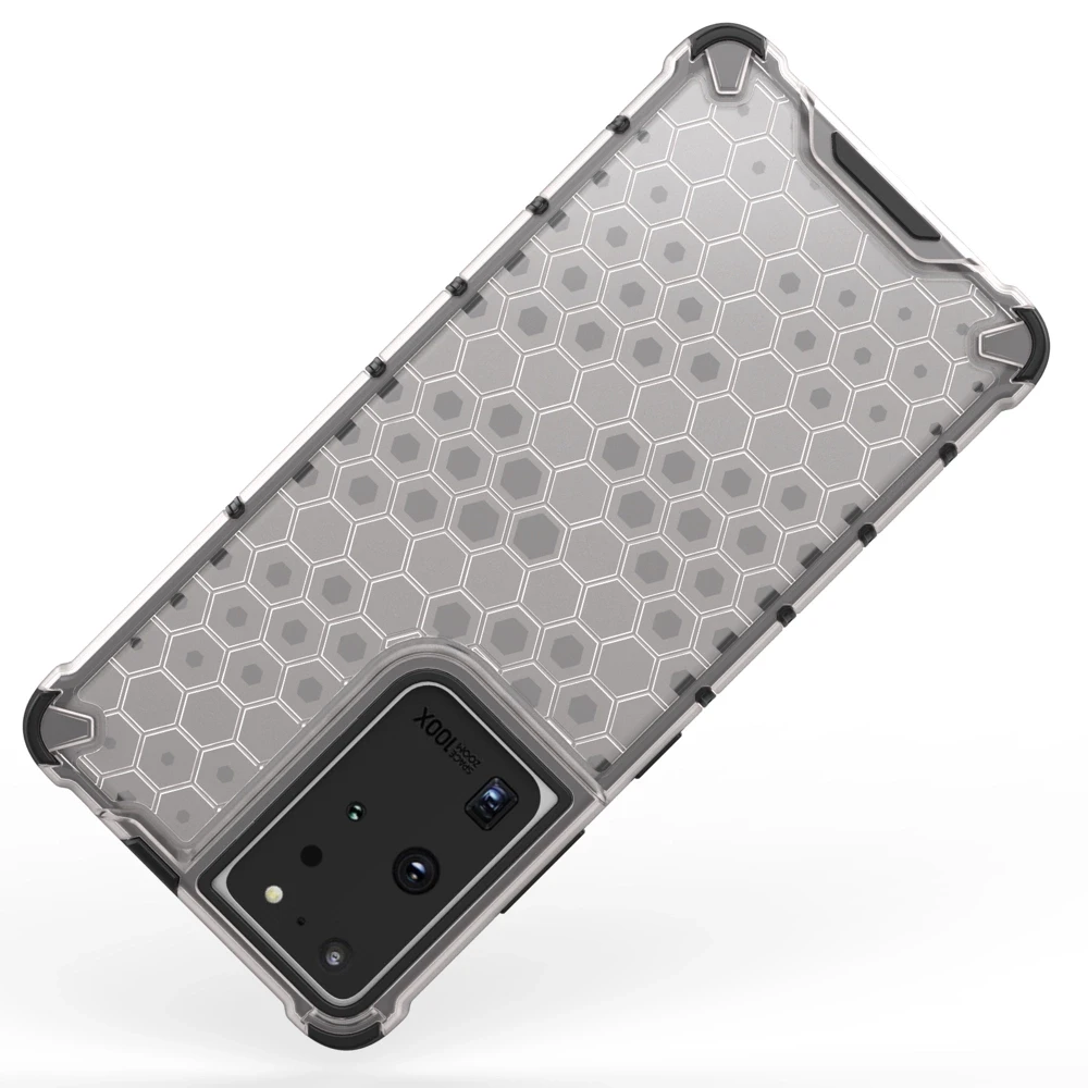 Hurtel Honeycomb dėklas skirtas Samsung Galaxy S22 Ultra, mėlynas