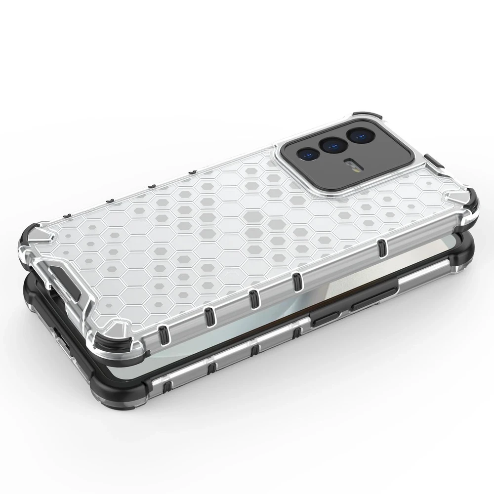 Hurtel Honeycomb dėklas skirtas Vivo V23 5G, juodas