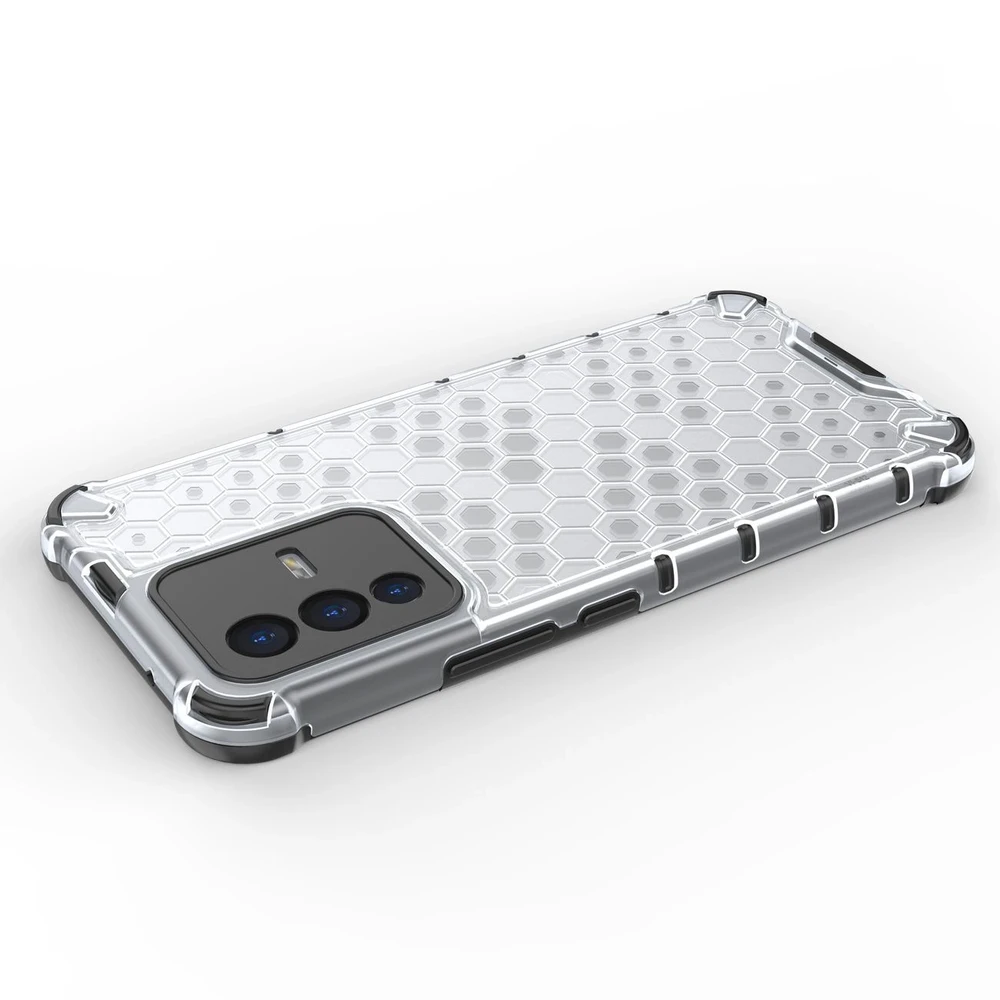 Hurtel Honeycomb dėklas skirtas Vivo V23 5G, juodas